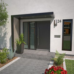 Deurluifel PLATIN met shutter zijdeel